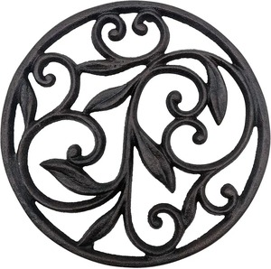 2 Piezas de Salvamanteles de Hierro Fundido Negro Mate con Diseño de Telaraña, Resistentes al Calor, para Ollas, Sartenes y Hornillos, Salvamanteles Decorativos con un Elegante Diseño - Product Image 6