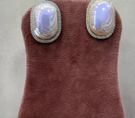 Pendientes de moda para mujeres y niñas Pendientes de racimo de perlas de moda Pendientes de lujo Fiestas de compromiso y Aniversario - Product Image 2