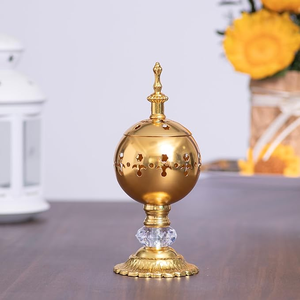 Quemador de Incienso Indio Clásico con Materiales 100% Naturales y Metal Ecológico para Aromaterapia en el Hogar y Uso Religioso - Product Image 5