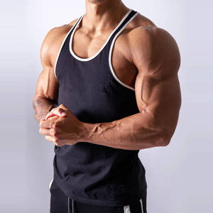 Camiseta sin mangas de algodón para hombre, ropa deportiva, camiseta de gimnasio, chaleco deportivo - Product Image 3
