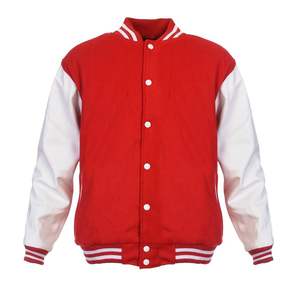 Chaqueta Varsity para Hombre de Nuevo Diseño en Color Sólido, Material 100% Lana, Disponible en Diferentes Tallas - Product Image 3