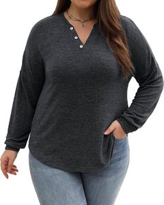Pull-over unisexe grande taille à manches longues et col rond, coupe classique, 100 % coton, anti-plis, en molleton, pour l'hiver, tailles L-4XL - Product Image 3