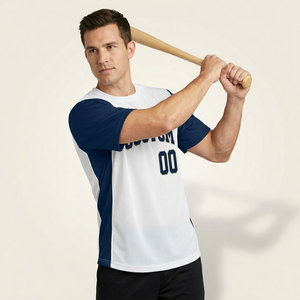 Fabricant de maillots de baseball personnalisés, maillots d'entraînement et de pratique, respirants, 100% polyester mesh - Product Image 3