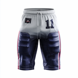 USA Football Pants Men's 100% Polyester Team Wear American Shorts Men Custom Sublimation Football Pants - Product Image 3