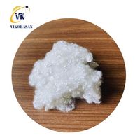 Fibre de rembourrage en polyester recyclé siliconé creux conjugué lisse de haute qualité 6D/15D*64mm