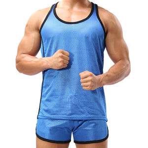 Men's Cotton Sleeveless Gym <b>Vest</b> Tank Top Breathable Casual Workout <b>Muscle</b> Training Bodybuilding Custom Logo Stringers OEM - Product Image 1