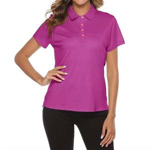 Camisetas Polo Lisas al Por Mayor con el Mejor Precio, Camisetas Polo de Color Sólido para Mujer con Logotipo Personalizado, Ropa de Entrenamiento para Mujer - Product Image 1