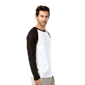 T-shirt pour homme en coton respirant et à séchage rapide, coupe classique, décontracté, uni, grande taille, manches longues, haute qualité, prix de gros - Product Image 6