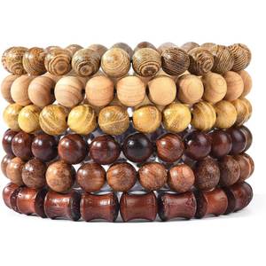 Cuentas Redondas de Madera Natural a Granel - Cuentas Espaciadoras de Madera para Manualidades y Suministros de Joyería - Product Image 1