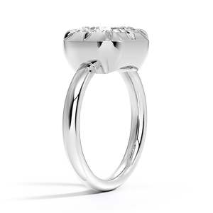 Beautiful Engraved Solitaire <b>Ring</b> <b>Crafted</b> from Solid 14K Rose Gold - Product Image 6
