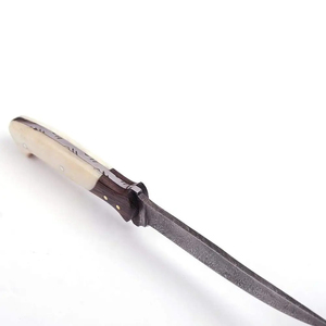 Cuchillos de filetear de acero de Damasco para cocina, de primera calidad, hechos a mano, con hoja de acero soldada con patrón y mango cómodo. - Product Image 2