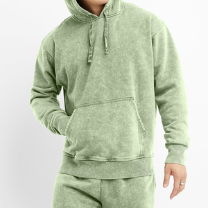 Sudadera con Capucha Verde Sólido para Hombre, Corte Regular, 100% Algodón, Forro Polar, Diseño de Dibujos Animados, Ecológica, Informal, para Primavera - Product Image 6