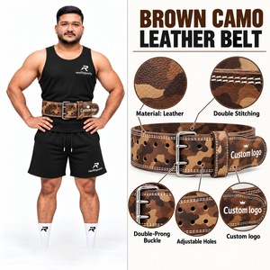 Cinturón de Gimnasio Profesional de Cuero de Doble Hebilla para Entrenamiento de Fuerza, Soporte para Ejercicio, Venta al por Mayor, Proveedor de Fábrica, Duradero, OEM para Hombre - Product Image 6