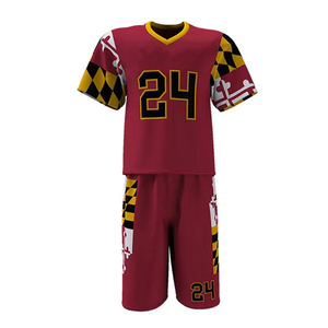 Tenues de lacrosse légères, meilleur matériau en stock, ensemble maillot et short sublimés, tissu doux - Product Image 2
