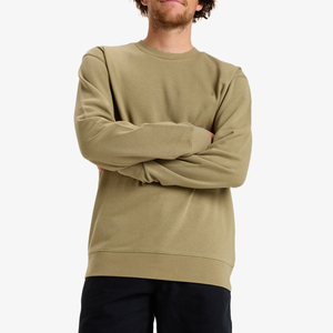 Sweat-shirts surdimensionnés pour hommes en gros, 350 GSM, logo personnalisé, mélange coton-polyester, épaules tombantes, col rond, décontractés - Product Image 2