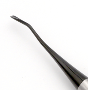 Proximator Small Mesial 2.5mm Instrument d'extraction dentaire à extrémité unique, Ligne Noire, en acier inoxydable chirurgical, pour ligament parodontal - Product Image 2