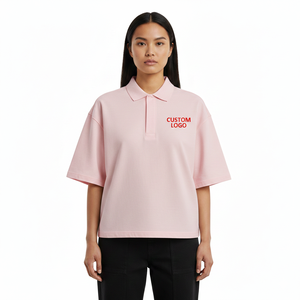 Camiseta Polo Personalizada de Alta Calidad de Secado Rápido, Camisetas Polo con Hombros Caídos para Mujer, Camisetas Polo Lisas para Mujer 2026 - Product Image 2
