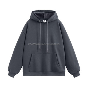 Logo personnalisé 360gsm 450gsm 500gsm sweats à capuche en coton vierge décontracté de luxe pour hommes broderie polaire sweats à capuche unis lourds - Product Image 1