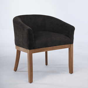 Sedie da Pranzo Mid-Century Modern con Braccioli, in Lino e Legno Naturale, per Cucina e Sala da Pranzo - Product Image 5