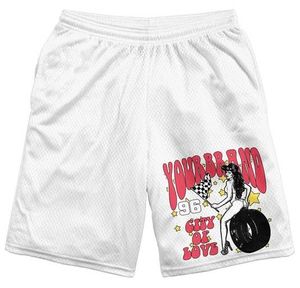 Custom Summer Acid Wash 100%Cotton Screen Printing Stone Washing Vintage Tee Shirt Hip Hop T-shirt and Shorts <b>Sets</b> for Men - Product Image 4