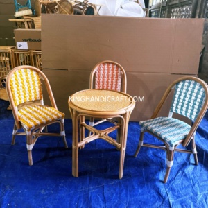 Sillas Infantiles de Ratán Hechas a Mano Ecológicas para Eventos, Bodas, Alquiler de Muebles para Fiestas, Fabricante OEM ODM - Product Image 2