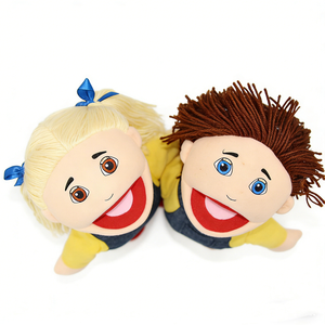 Ensemble de marionnettes à main personnalisées pour enfants, marionnettes en peluche corps entier garçon et fille, marionnettes à main pour raconter des histoires aux enfants - Product Image 2
