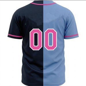 Maillot de baseball USA pour homme, tissu respirant en mesh, imprimé par sublimation, style sportswear avec broderie personnalisée - Product Image 3