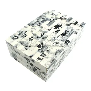 Phổ biến nhất rắn đá cẩm thạch trang sức hiển thị hộp độc đáo hiện đại sang trọng thô Thiết kế hình chữ nhật vuông có sẵn phong cách khác nhau - Product Image 2