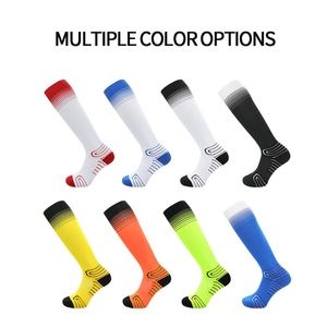 Red <b>Knee</b> <b>High</b> Soccer <b>Socks</b> Anti-Slip Knitted Spandex Polyester Adults Summer Football Sport Wear - Product Image 4