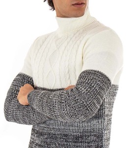 Pull en tricot doux de qualité supérieure pour homme, col rond, manches longues, chaud, décontracté, vêtements d'hiver pour l'extérieur par temps froid - Product Image 6