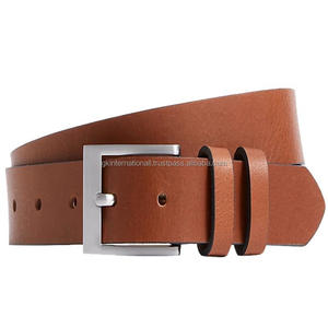 Cinturón Casual de Cuero Genuino Natural Color Bronceado para Hombre 2026 con Hebilla de Pasador Vintage, Alta Calidad, Longitud Personalizada, Gran Venta - Product Image 2