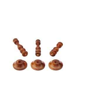 Stylish Handmade Natural Wood Pillar <b>Candle</b> Stand Wedding Christmas Festive Event Trendy Taper <b>Candle</b> Holder Home Decor Tabletop - Product Image 2