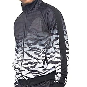 Ensemble de survêtement léger 100 % coton délavé imprimé grande taille pour homme – Tenue de jogging streetwear hiver à séchage rapide et respirante - Product Image 4