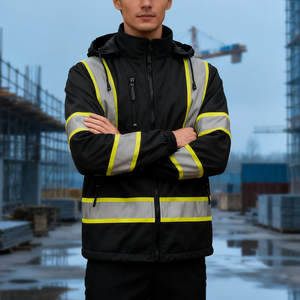 Chaqueta de Seguridad de Alta Visibilidad, Ropa de Trabajo de Invierno, Forro Reflectante, Protección Térmica Impermeable, Abrigo de Seguridad Ligero - Product Image 6