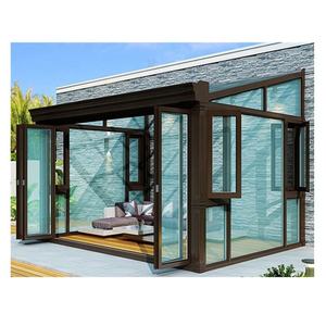 Kits de garde-robe en acier et en verre pour maison en acier inoxydable ou en verre, avec cadre de maison - Product Image 1