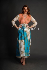 Vestido Maxi Bohemio de Algodón con Lurex para Mujer, Cómodo y Sin Arrugas, para Uso Casual y de Fiesta, a Bajo Precio, Exportación al por Mayor - Product Image 3
