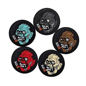 Parche Táctico 3D de PVC y Goma con Diseño de Calavera Zombi y Cierre de Gancho y Bucle - Product Image 6