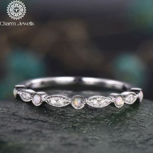 Anillo de Compromiso y Eternidad para Mujer Charm_Jewells, Chapado en Oro Rosa, con Moissanita, Engaste de Puntas, Estilo Clásico - Product Image 2