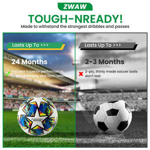 Balón de Fútbol Cosido a Mano al Por Mayor con Bajo MOQ, Accesorios Deportivos, Balón de Fútbol Cosido a Mano a Precio Económico - Product Image 5