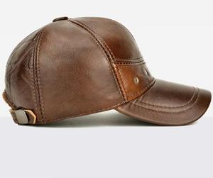 Braune Baumwoll-Baseballkappe Atmungsaktiv Street-Style Unisex Verstellbar Vier Jahreszeiten Lässige Erwachsenen-Mütze - Product Image 5