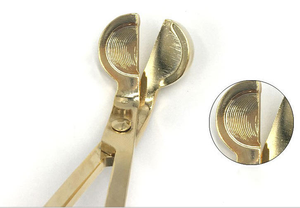 Ciseaux coupe-mèche en laiton antique doré pour bougies - Product Image 5