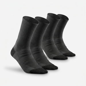 Men's Crew <b>Socks</b> Solid <b>Black</b> Knitted Breathable Cotton Spandex Autumn Daily Wear Regular Style - Product Image 1
