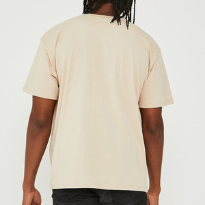 Camiseta Personalizada para Hombre, 100% Algodón, Transpirable, Lisa, Estilo Vintage, Holgada, Casual, con Estampado de Letras por Transferencia Térmica - Product Image 2