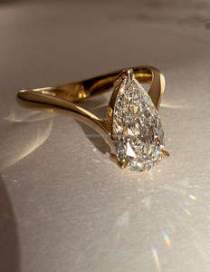 Anillo de Compromiso con Diamante Natural Certificado por GIA, Chapado en Oro de 18K y Rodio, Suministro de Joyería al por Mayor con Certificado IGI - Product Image 3