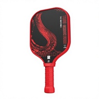 Papan Pickleball Profesional Serat Karbon Influence T800 Set Lengkap Hot Press Elastisitas Tinggi Disetujui USA Tebal 20mm Model Snake