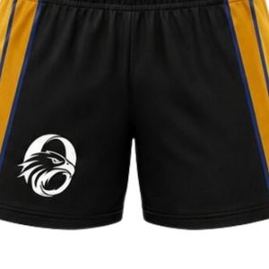 Conjunto de Camiseta y Pantalones Cortos de Netball Sublimados en Negro y Dorado para Hombre, Uniforme Deportivo Ligero de Poliéster para Entrenamiento y Partido - Product Image 4
