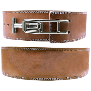 Cinturón de Levantamiento de Pesas, Duradero, de Cuero Genuino, Resistente, Ajustable, con Cierre de Palanca de Acero - Product Image 6