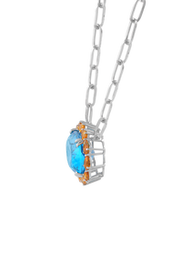 จี้บลูโทแพซและซิทรินในตัวเรือนเงินแท้ 92.5 รุ่น KLSP-50599 - Product Image 2