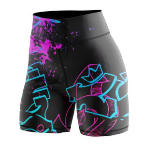 Shorts de sport pour femmes en tricot sans couture Spandex/Polyester, style Hip Hop, séchage rapide, taille haute, pour le fitness, vente en gros personnalisée - Product Image 4