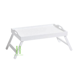 New Design White Serving <b>Tray</b> Best Seller Blue Bed <b>Tray</b> Custom <b>Breakfast</b> <b>Tray</b> From Vietnam HNH Craft - Product Image 1